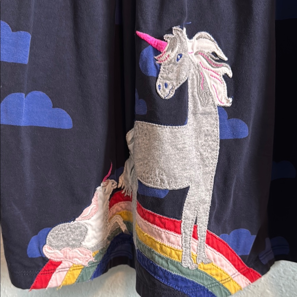 Mini Boden appliqué Unicorn Dress - Picture 3 of 4